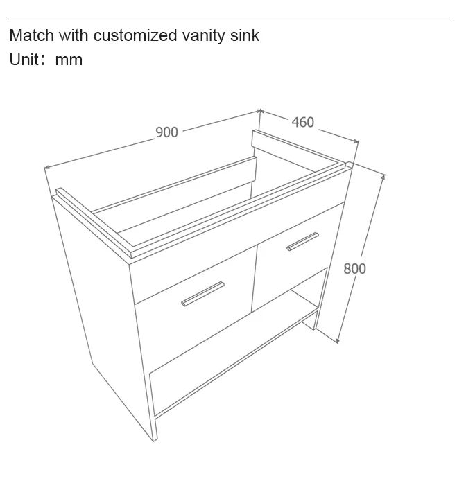 KingKonree excellent vanity cabinet with sink manufacturer for households 3