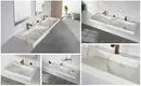 square small wall sink design for hotel 3