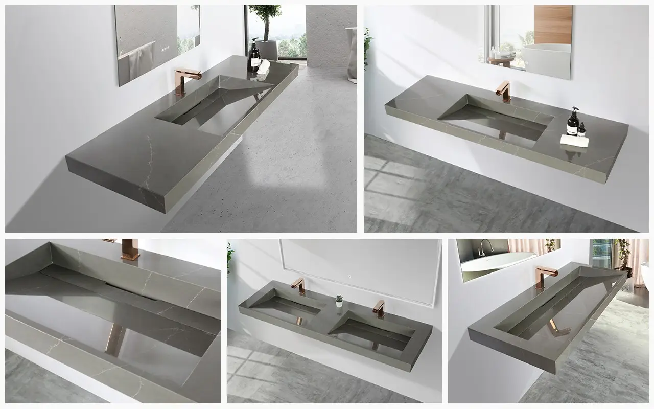 shelves wall mounted marble sink supplier for bathroom 3
