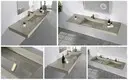 small square wall hung basin sink for bathroom 3