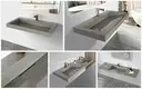 KingKonree royal wall mounted sink with counter space design for home 3