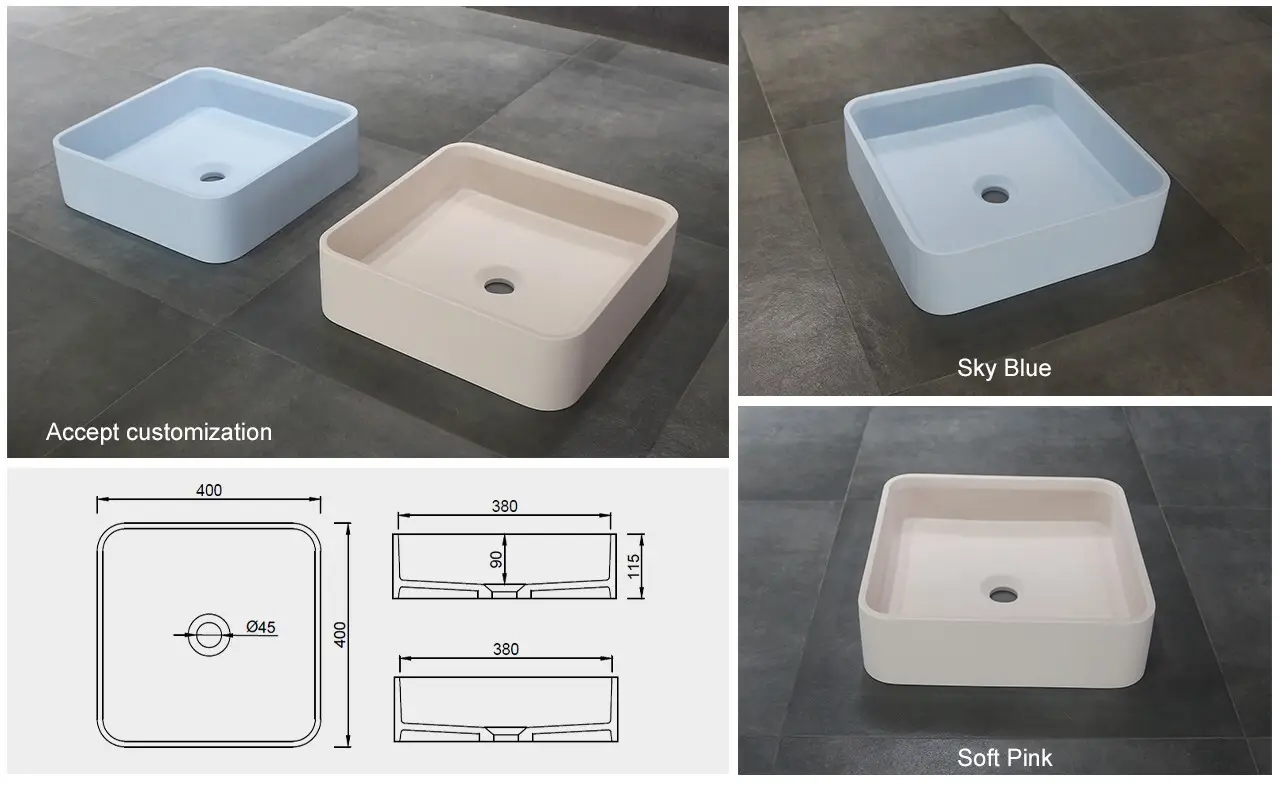 KingKonree approved above counter wash basin design for restaurant 4