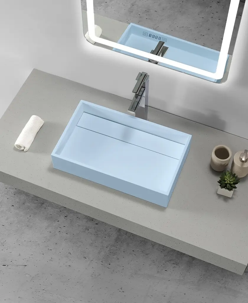 KingKonree marble table top wash basin manufacturer for hotel 2