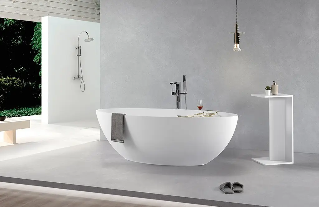 KingKonree standard solid surface bathtub manufacturer for shower room1 2