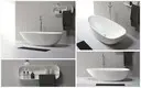 KingKonree black stone resin bathtub supplier for bathroom 4