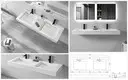 KingKonree rectangular wall hung basin customized for toilet 3
