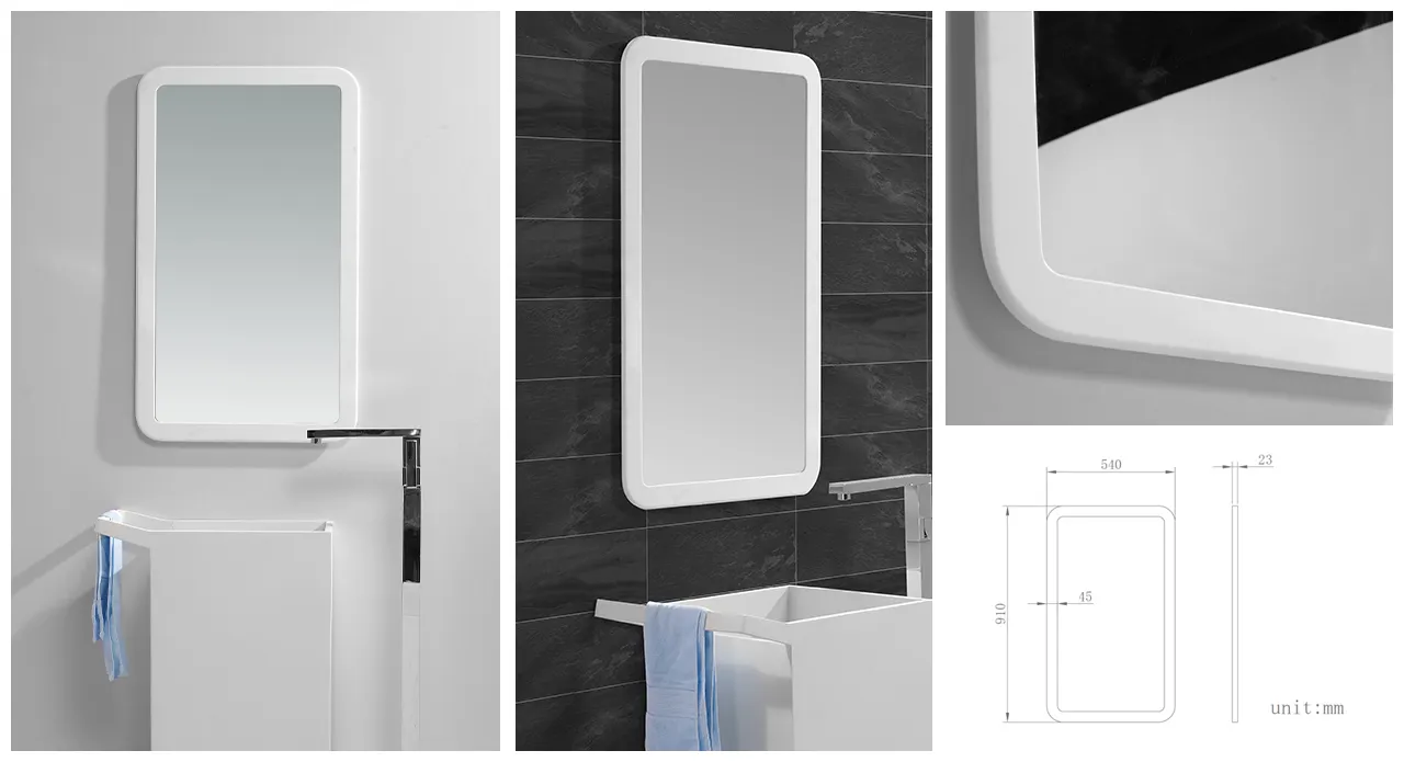 elegant mini makeup mirror led lights high-end for toilet 2