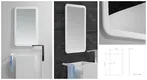 elegant mini makeup mirror led lights high-end for toilet 2