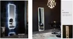 KingKonree concrete led mirror circl customized design for bathroom 2