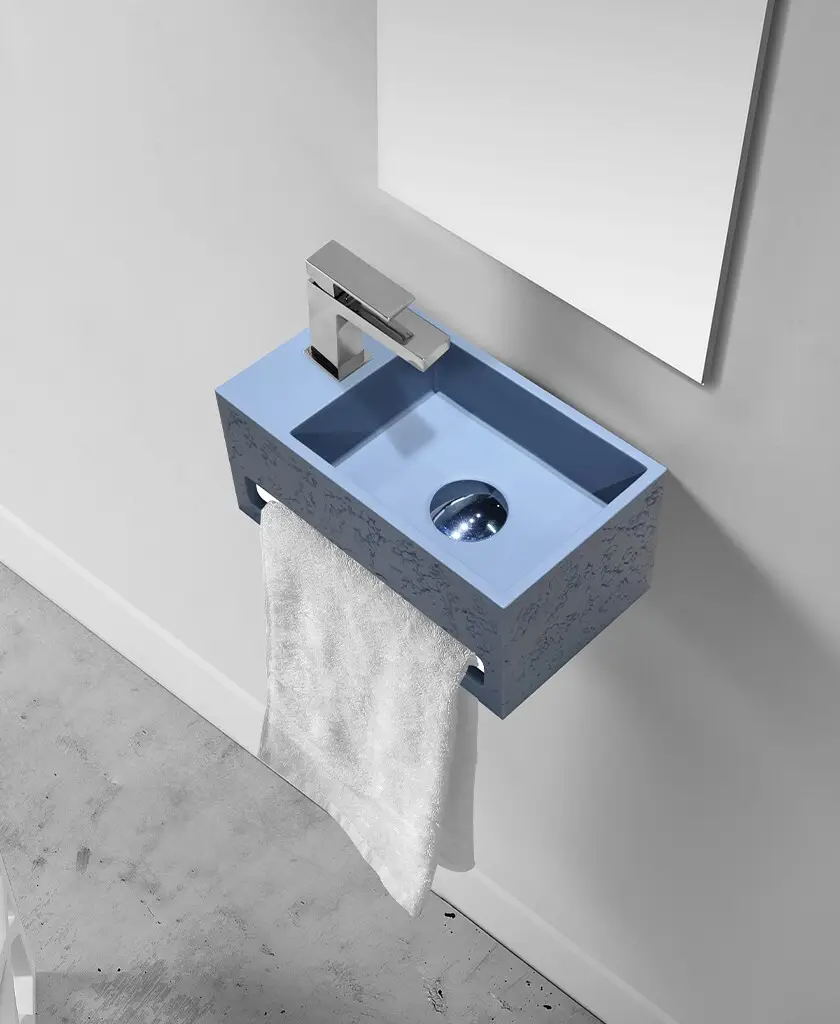 modern copper wall mount sink customized for hotel 2