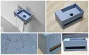 modern copper wall mount sink customized for hotel 4