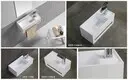 KingKonree luxury black wall sink sink for bathroom 4