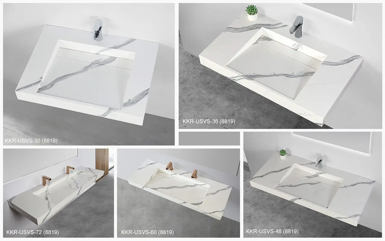 KingKonree concrete wall mount sink manufacturer for hotel 4