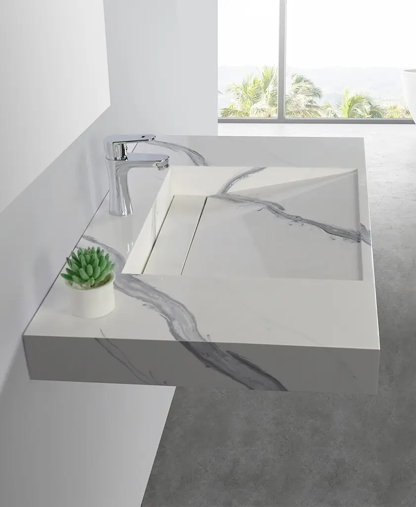 small wall hung basin sink supplier for bathroom 2