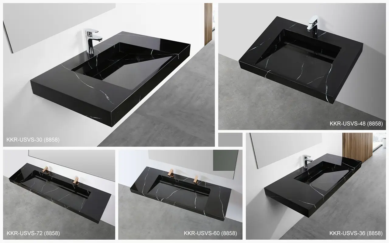 KingKonree wall hung corner sink manufacturer for bathroom 4
