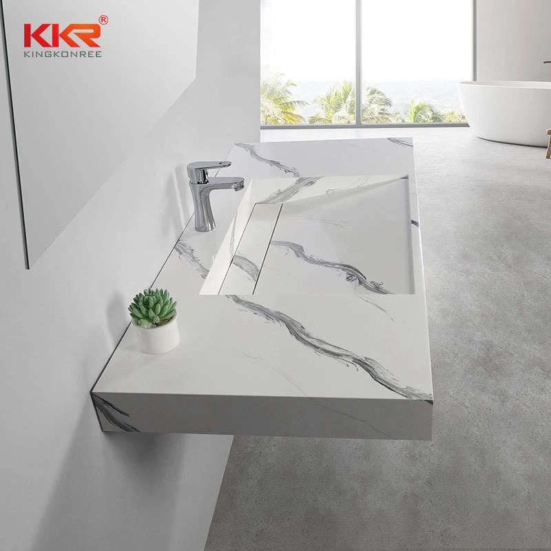 Bathroom Sink Artificial Stone Resin Hand Wash Basin KKR-USVS-48-8819 1
