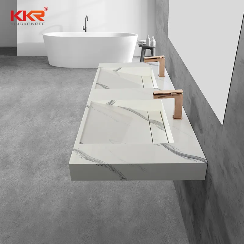 newly wall hung semi pedestal basin sink for bathroom 1