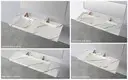 newly wall hung semi pedestal basin sink for bathroom 4