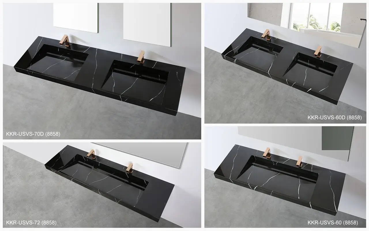 KingKonree bathware 24 inch wall mount sink supplier for toilet 4