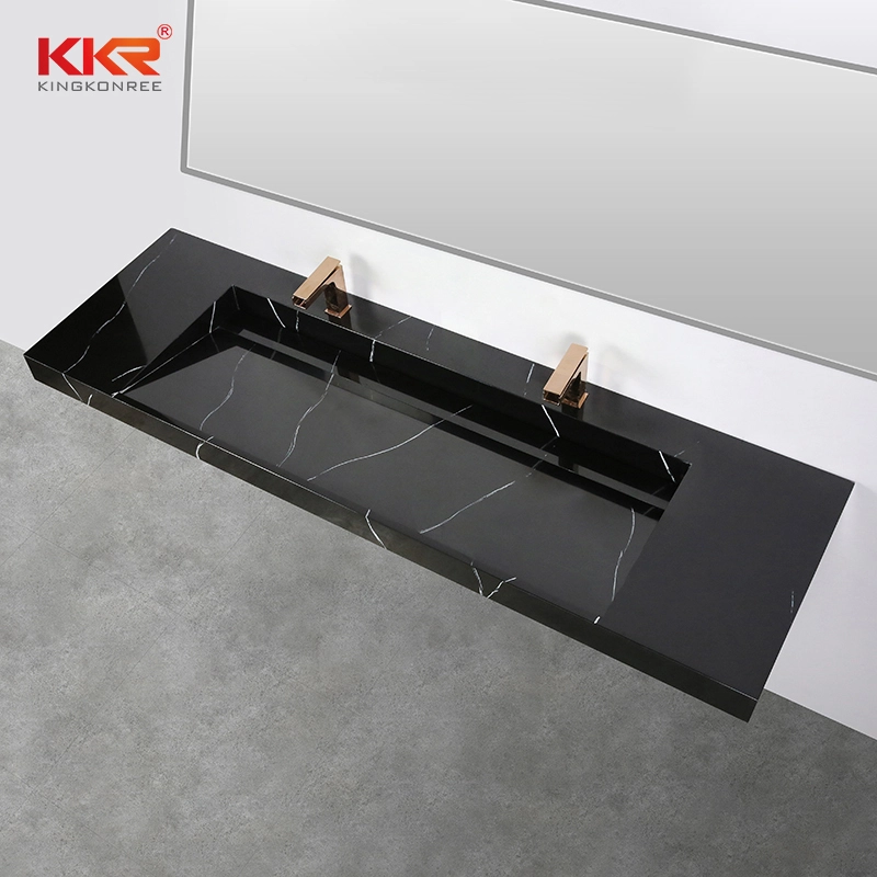 KKR Washbasin New Italian Design Sanitary Ware Bathroom Furniture Double Wash Basin Sink KKR-USVS-72 - M8858 1