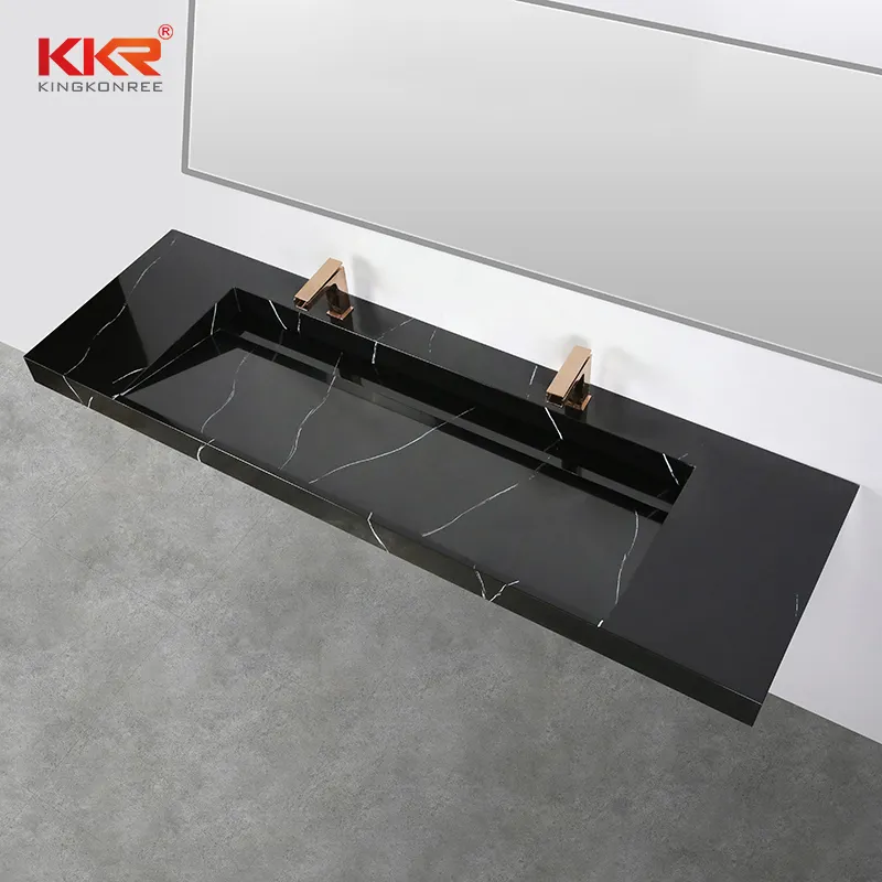 KingKonree washing square wall hung basin supplier for home 1