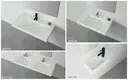 double wall hung basin 600mm sink for toilet 4