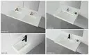 concrete wall hanging sink sink for hotel 4
