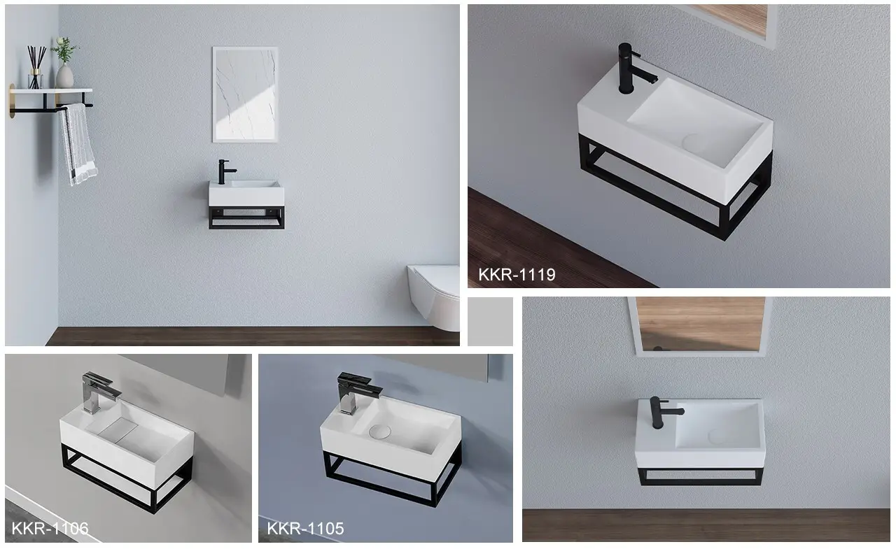 wash cera wall hung basin customized for hotel 4