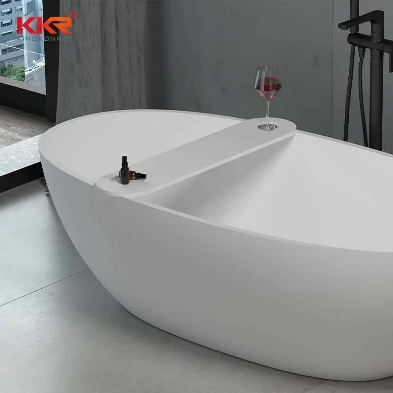 Artificial Acrylic Stone Bathroom Bathtub Shower Bath Tray 1