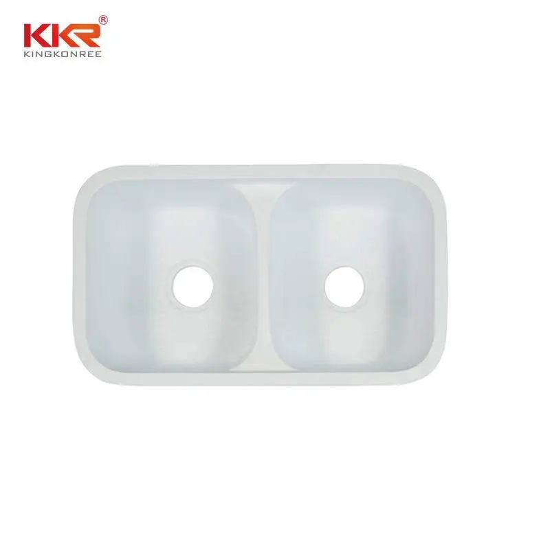 White Solid Surface Kitchen Sinks Prices KKR-MT06 1