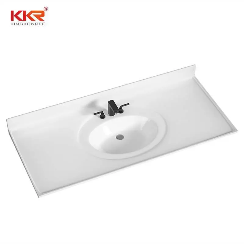 Lavandino da bagno bianco piccolo resistente all'acqua 1