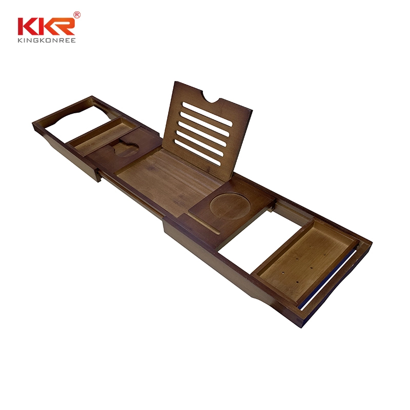 Luxury Natural Bamboo Extending Bath Tray 1