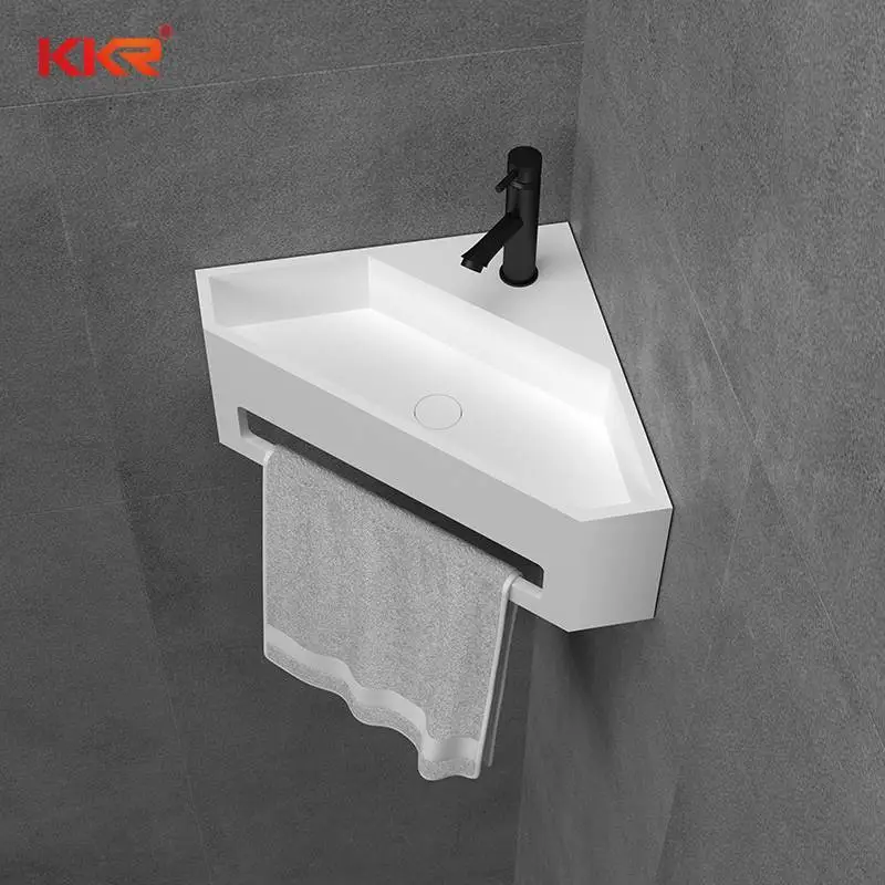 Hoekonderkast Solid Surface Wastafel KKR-1609 1