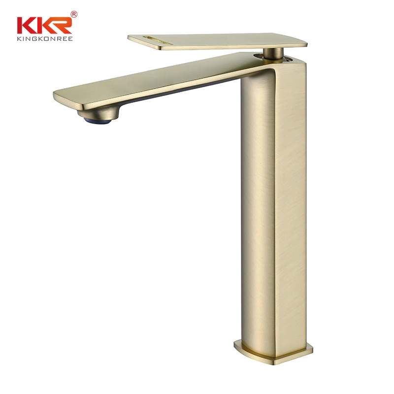 Golden Elegance Single Basin Faucet Kingkonree's Designer Lavatory Essential 1