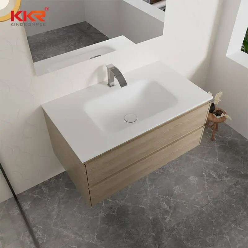 Bathroom Vanity Sink and Bathroom Cabinet Storage Can Customization KKR-FGE04 1