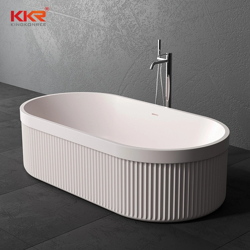 Freestanding Acrylic Bathtub Bathroom Hotel Soft Pink KKR-B117 1