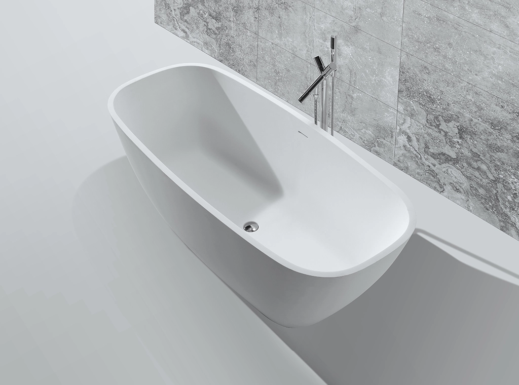 Solid Surface Freestanding Bathtub resin bath solid surface bathtub KingKonree Brand 2