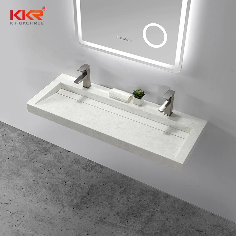 Bathroom Furniture European Design Small Slope Wall Hung Wash Basin