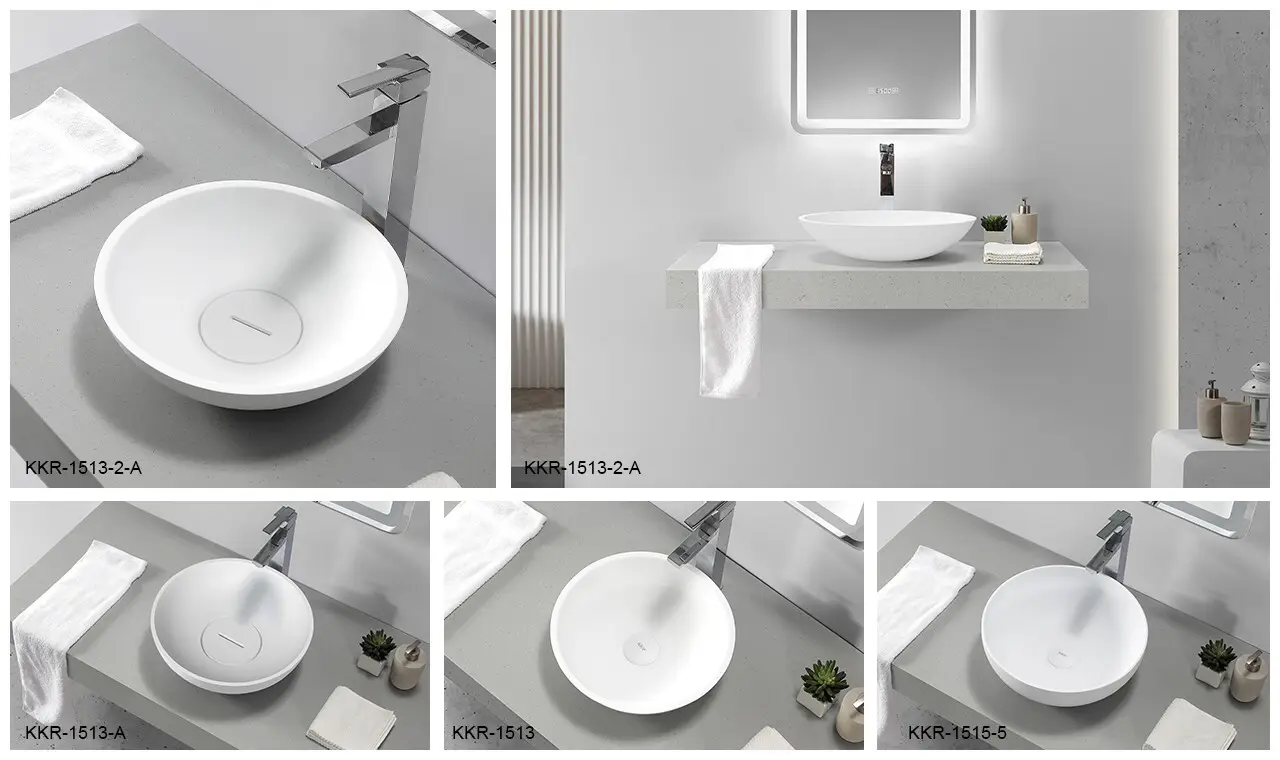 white table top wash basin cheap sample for home 4