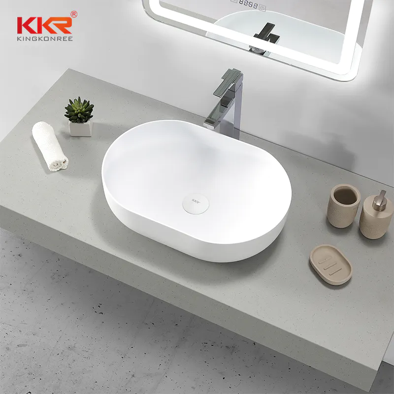  Artificial Marble Acrylic Solid Surface Countertop Wash Basin