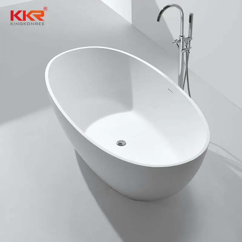 Hot Selling Artificial Stone Solid Surface Freestanding Soaking Bathtub KKR-B003