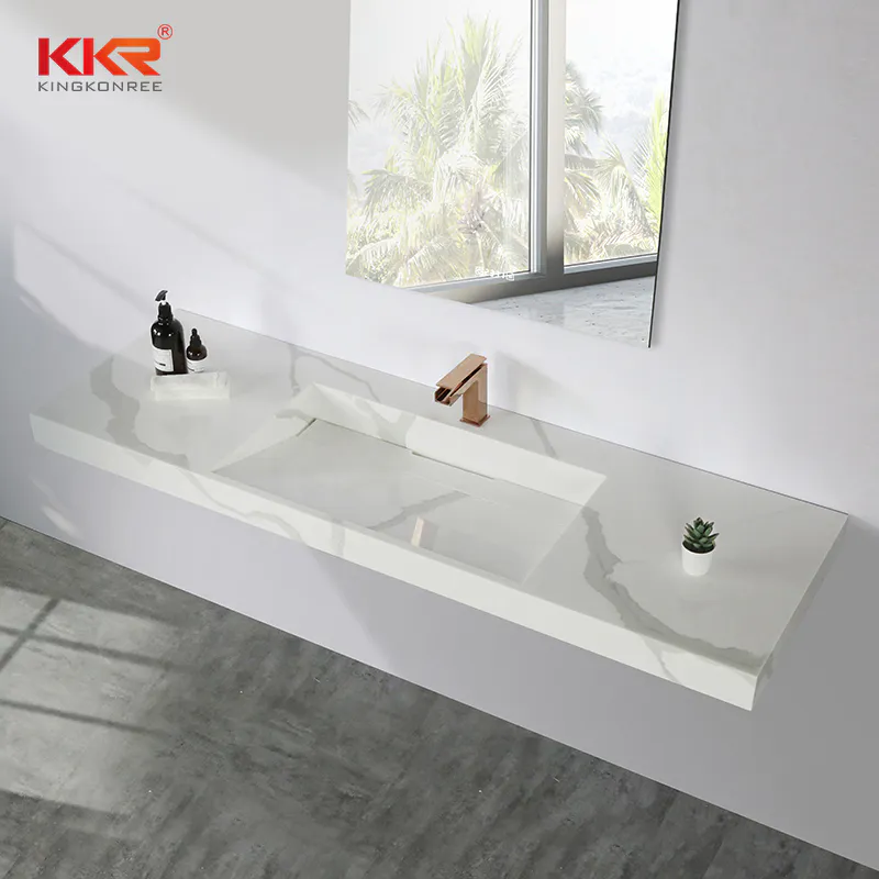 Customized Modern Hand Wash Basin Hotel Bathroom Wall Basin KKR-M069