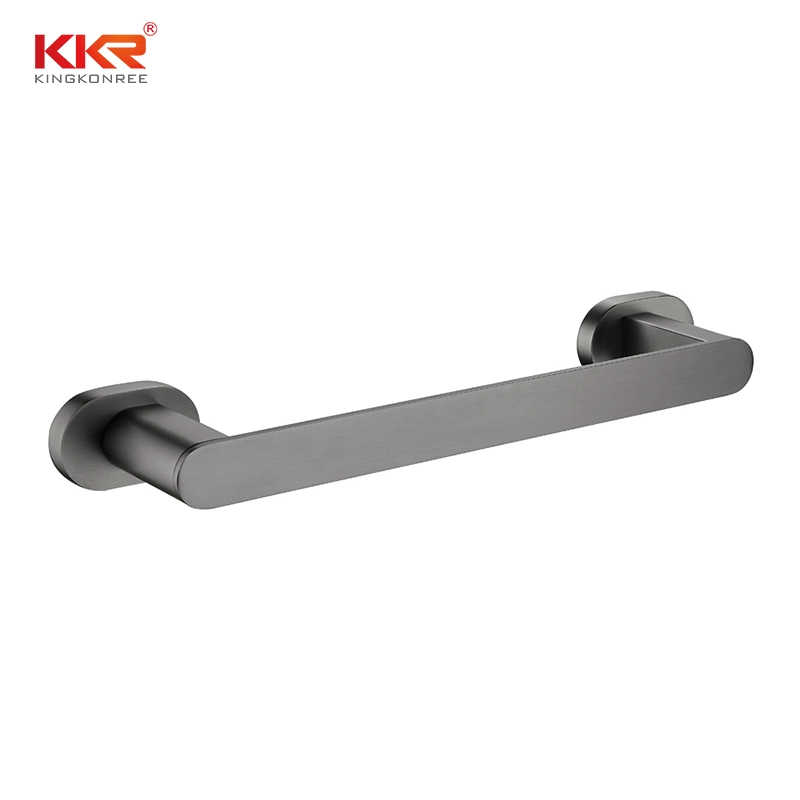 Zwarte wandgemonteerde handdoekhouder RVS badkamer handdoekstang KKR-3510 1