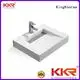 KingKonree Brand bath surface white wall mounted bathroom basin 1