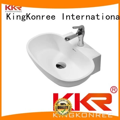 oval above counter basin oval white Warranty KingKonree 1
