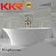 black against KingKonree Brand Solid Surface Freestanding Bathtub factory 1