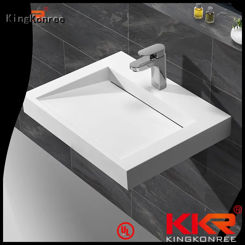 basin wash acrylic hanger wall mounted wash basins KingKonree 1