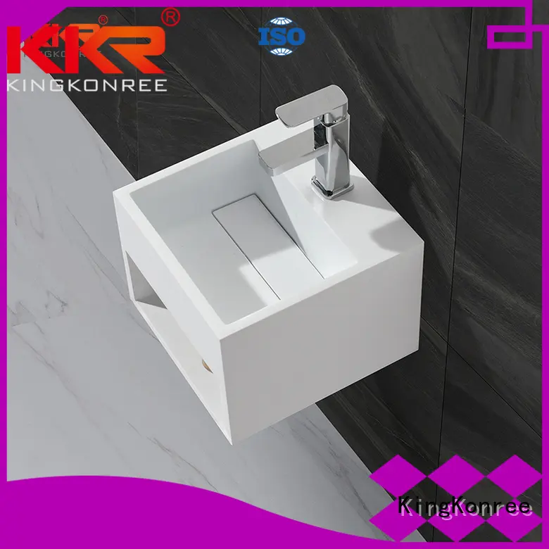wall mounted bathroom basin basin solid unique KingKonree Brand company 1
