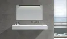 resin hung towel white wall mounted wash basins KingKonree 2