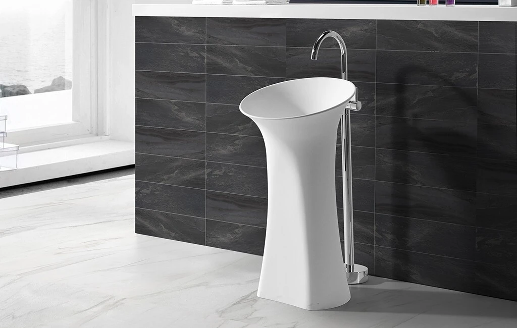 bathroom free standing basins standing shape Warranty KingKonree 2